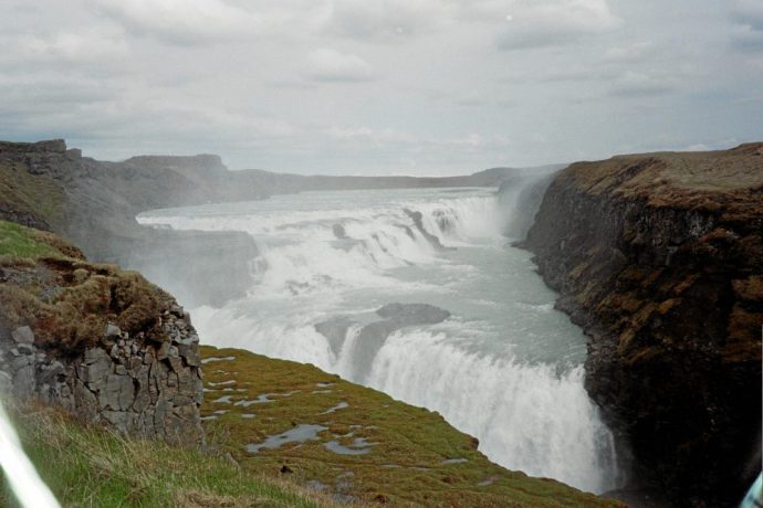 Fossefall på Island